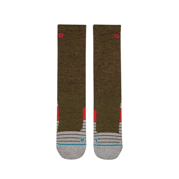 NWT STANCE TREK Crew Height Wool Blend Brown - Picture 5 of 6